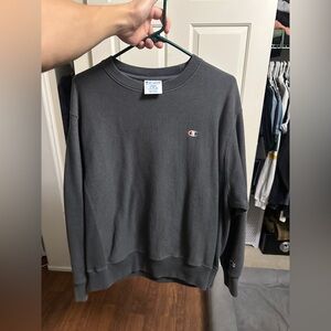Champion Dark Gray Crewneck Sweatshirt Large